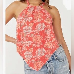NWT Free People Daisy Tank Strawberry Size Medium